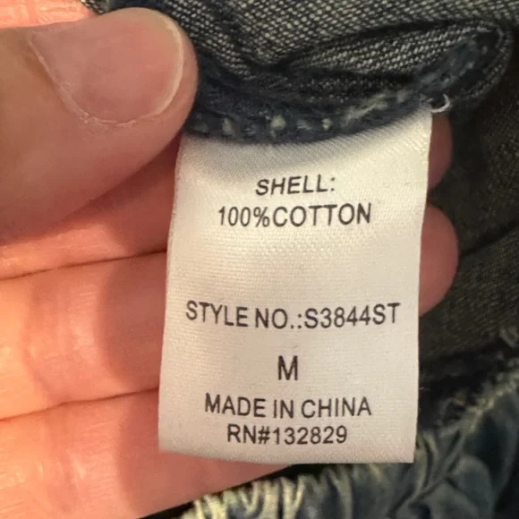 Milou Muse Denim Tiered Maxi Skirt - Blue - Picture 6 of 6